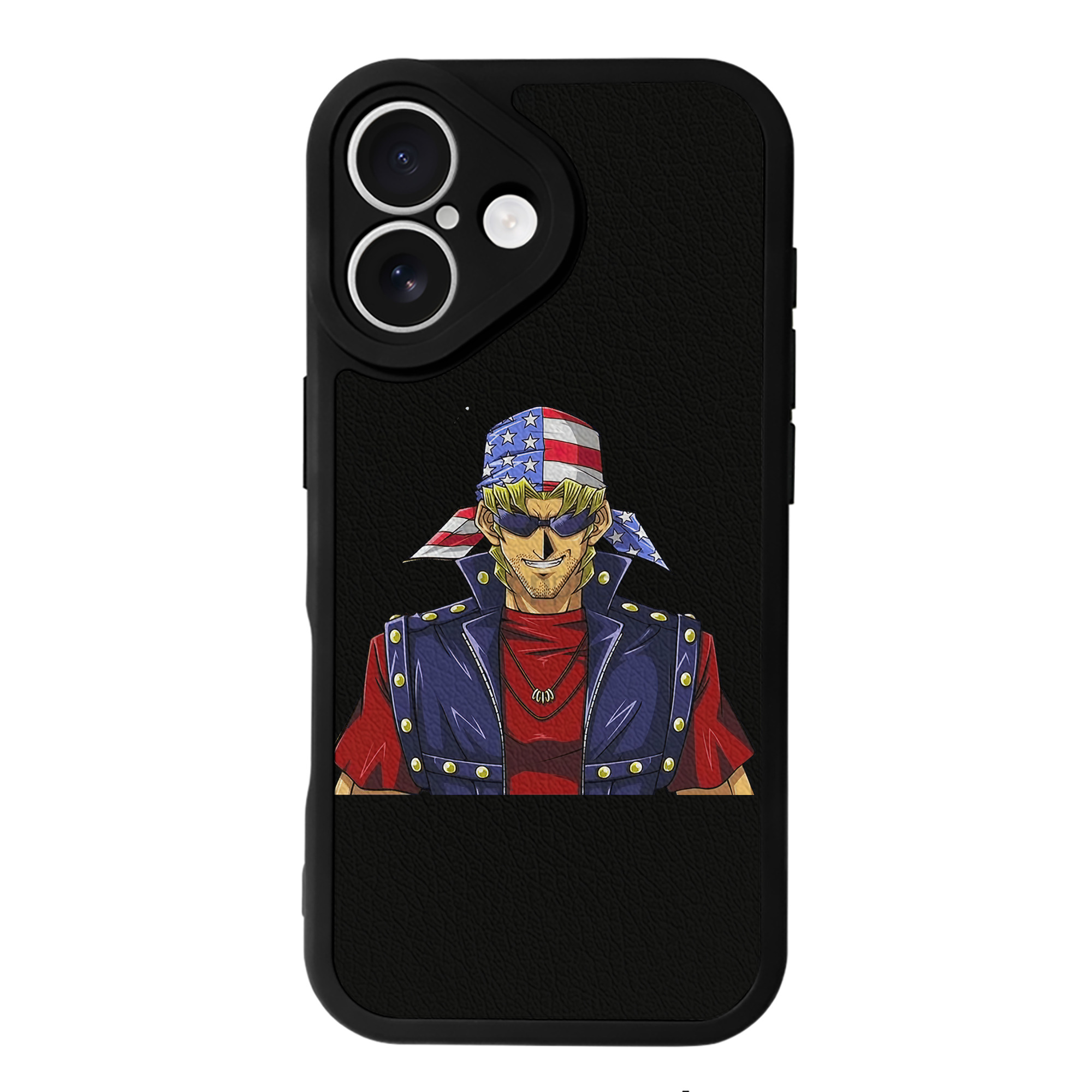 （画像用） 遊☆戯☆王 Yu-Gi-Oh! 【iPhone 16シリーズ対応】シリコンスマホケース（レザー調） 材質：シリコン
